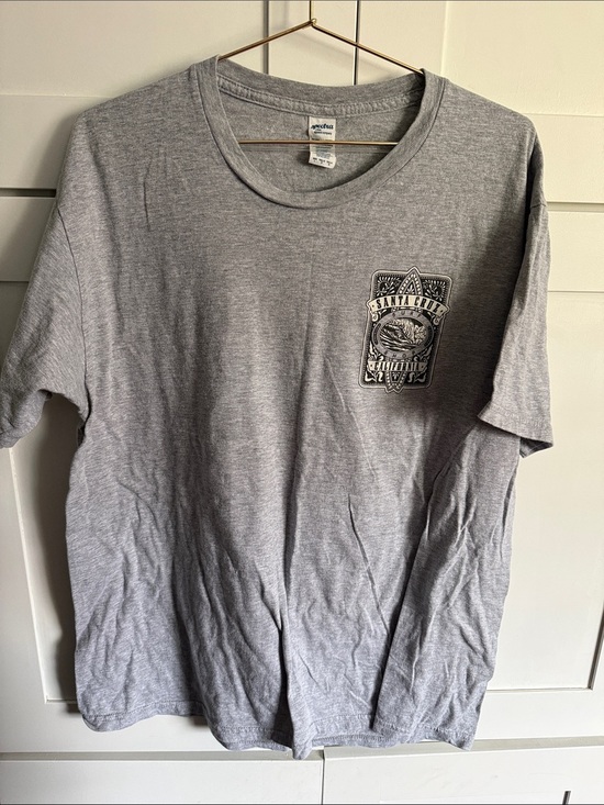 Santa Cruz Skateboards Tops - Women’s L Santa Cruz Surf Shop Gray Short Sleeve Graphic Tee